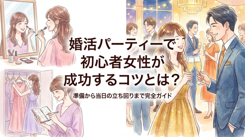婚活パーティーで初心者女性が成功するコツとは？準備から当日の立ち回りまで完全ガイド