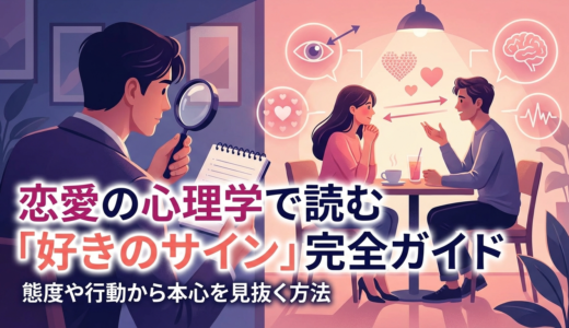 恋愛の心理学で読む「好きのサイン」完全ガイド｜態度や行動から本心を見抜く方法