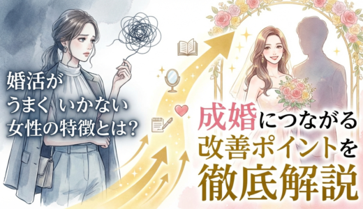 婚活がうまくいかない女性の特徴とは？成婚につながる改善ポイントを徹底解説