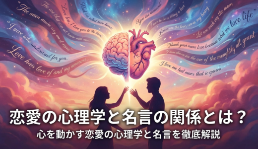 恋愛の心理学と名言の関係とは？心を動かす恋愛の心理学と名言を徹底解説