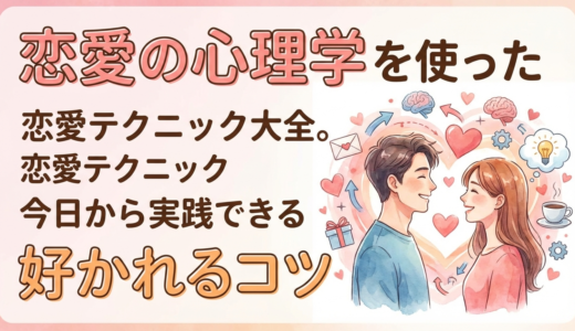 恋愛の心理学を使った恋愛テクニック大全。今日から実践できる好かれるコツ